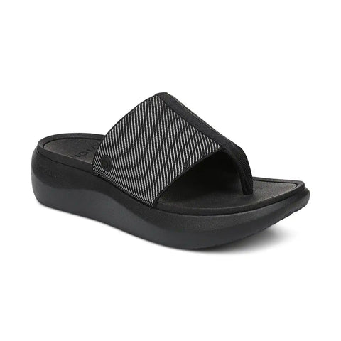 Beach Aqua Platform Toe Post Sandal